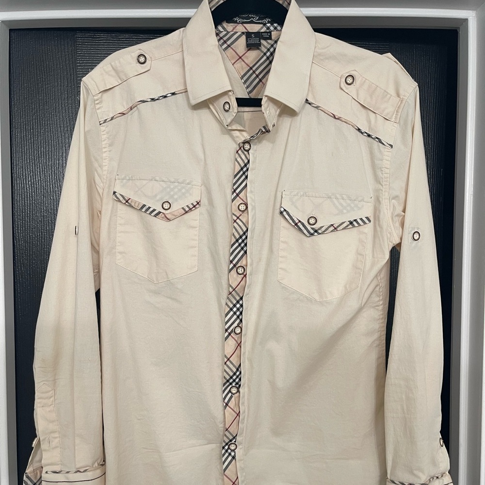 Mens long sleeve designer shirt